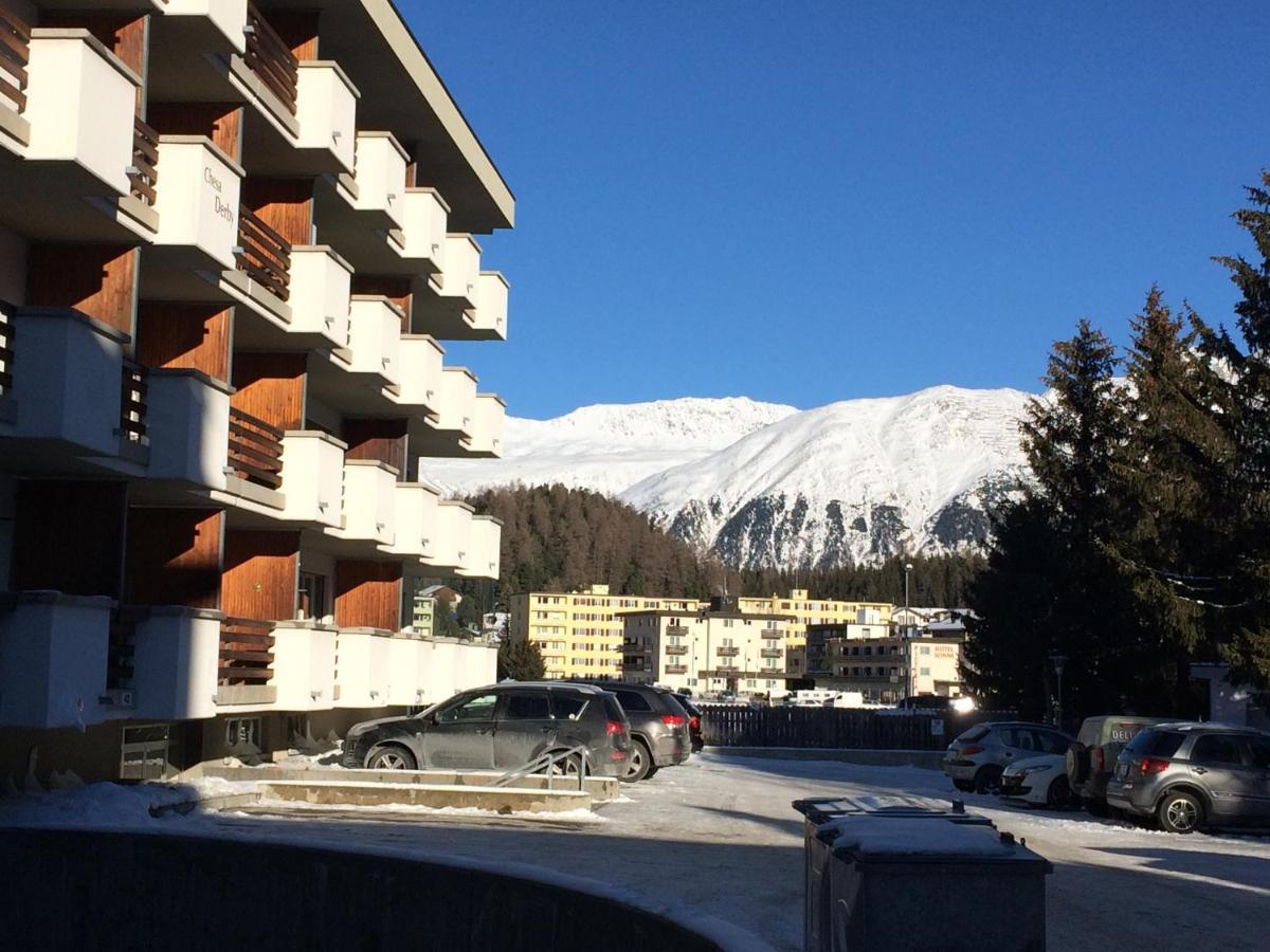 Willkommen-Gemütlich, Balkon, Parkplatz direkt in St Moritz Exterior foto